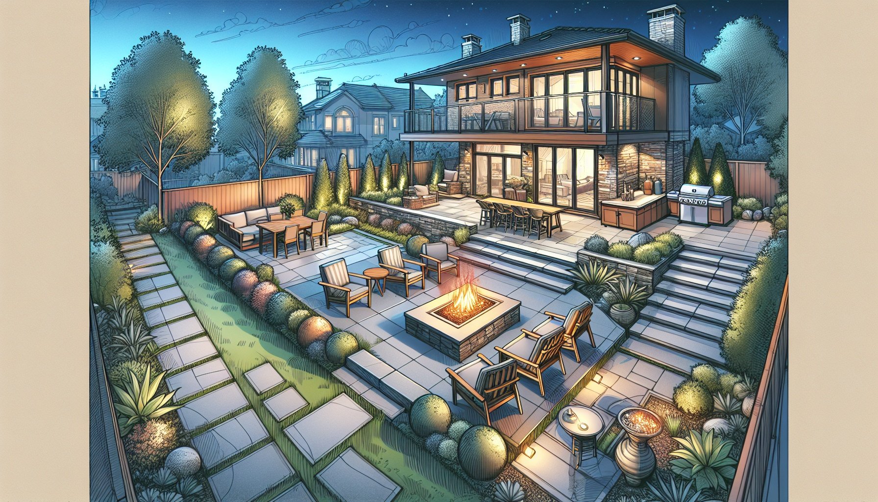 Designing a Fire Pit That Fits the Backyard Layout