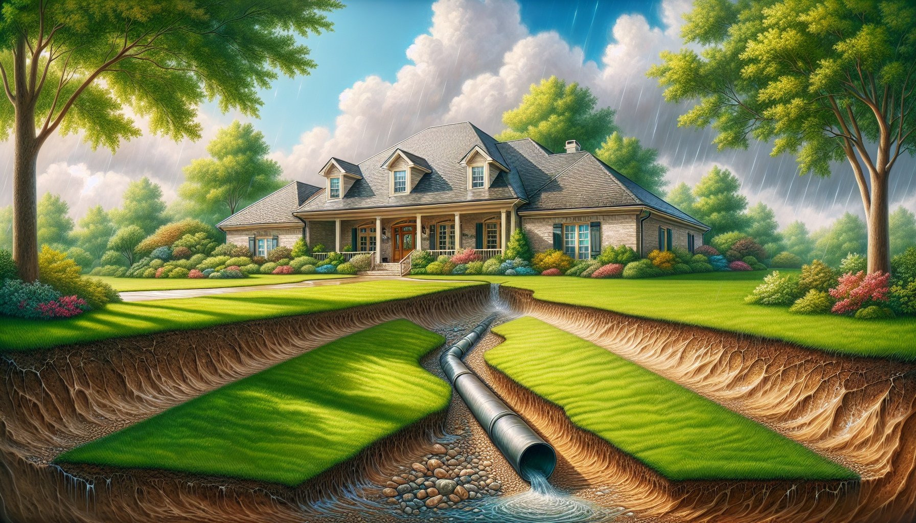 How French Drains Solve Yard Drainage Problems in Central Louisiana