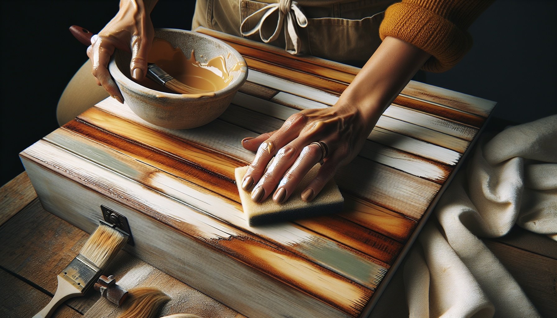 Layering, Distressing, and Sealing the Finish