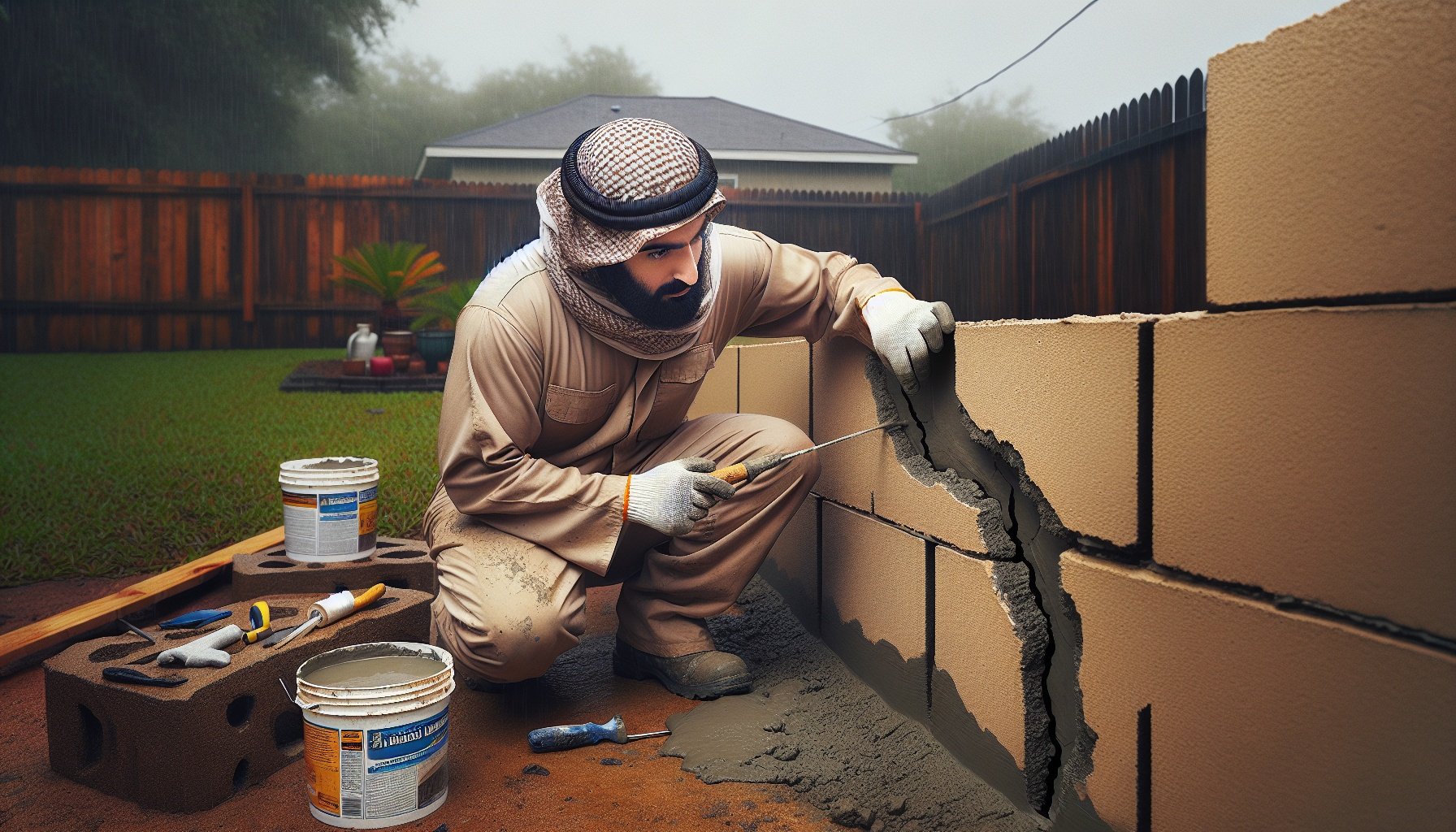 Step‑by‑Step Repair Process for Cracked Stucco Retaining Walls